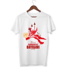 29 Ekim Cumhuriyet Bayramı Tişört 29 Ekim T-Shirt 102. Yıl Özel Tasarım Tişört