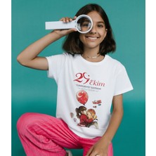 29 Ekim Çocuk Tişörtleri Unisex Beyaz T-Shirt