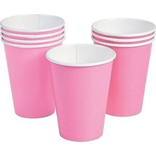 8'li Karton Bardak Pembe