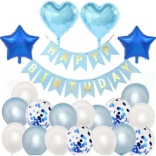 Çıtıpıtıstore Mavi Konsept Balon Set