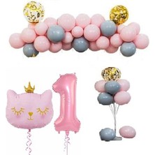 Çıtıpıtıstore Pembe Reknli Balon Set