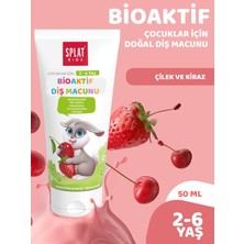 Splat Kids Doğal Diş Macunu 50 ml Vişne ve Çilek Aromalı 2-6 Yaş İçin Hipoalerjenik