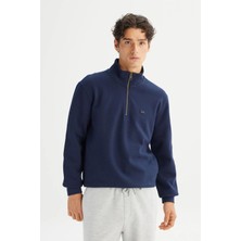 Lee Erkek Pike Interlock Half Zip Sweatshirt L2520312411