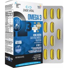 Zade Vital Omega 3 Balık Yağı Premium 45 Kapsül