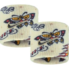 Dri-Fit Swoosh Classic 2pk Printed Unisex Bej Antrenman Bileklik N.101.2408.266.OS