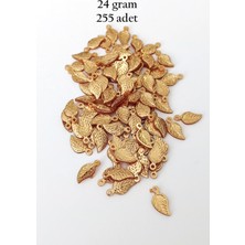 Oya Abiye Bileklik Kolye Pleksi Metalik Plastik Pul Altın Renk 24 Gram 255 Adet - BNC546