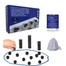 Keyifli Manyetik Taş Oyunu - Manyetik Satranç Oyunu, Mıknatıslı Taş Oyunu, Eğitici Masa Oyunu, Konsantrasyon ve Mantıksal Düşünme Geliştirici, Ebeveyn-Çocuk Iletişimi, Seyahat Oyunu