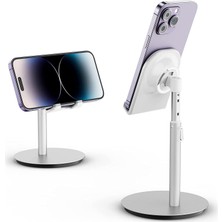 Saiji S1-Iı Masa Için Cep Telefonu & Tablet Standı, Ayarlanabilir Yükseklik Açısı, Iphone, Ipad,  Vb. Tüm 4''-11''ekranlar Için Uyumludur. Gri