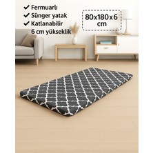 Sünger Yatak 80X180X6 Cm, Yer Yatağı, Balkon Yer Minderi,şantiye,karavan,deprem Yatağı-Karaçatı