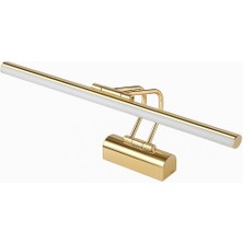 35CM LED Aplik Gold Kasa | 3200K Gün Işığı | IP20 Koruma | Ayna, Tablo ve Resim Banyo Üstü Duvar Aydınlatma | 220V | Modern Tasarım