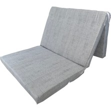 Vip Katlanır Yer Yatağı (8 cm Kalın)Sünger Yatak 80X180X8 Cm-Gri