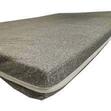 Tek Kişilik Sünger Yatak Karavan Kamp Çadır Yatağı 70 x 180 x 6 Cm-Gri