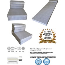 Tek Kişilik Katlanır Koltuk Katlanır Yatak Kanepe Yer Yatağı Tek Kişilik GRİ-65X160X10 cm