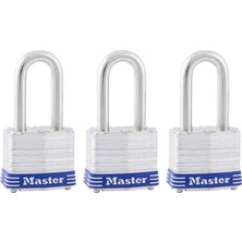 Lock 3trılf Asma Kilit, Lamine, Gümüş Renkli, 3 Adet