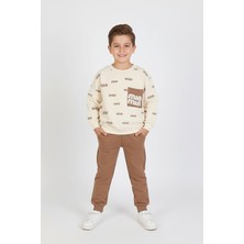 Erkek Çocuk Minmin Nakışlı Kalın 2li Takım - 2303