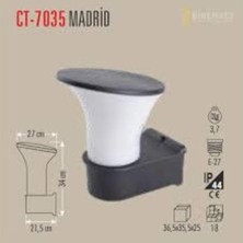 Madrid Bahçe Armatürü (APLİK)(E27) CT-7035 Duvar Tippi