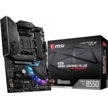 Mpg B550 Gaming Plus (Atx Amd Am4 Ddr4 M.2 USB 3.2 Nesil 2 HDMI Atx Oyun Anakartı Amd Ryzen™ 5000 Işlemciler