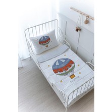 Organik Baskılı Montessori (100X200) Yorgan Seti - Zezig x Royal Series - Blue