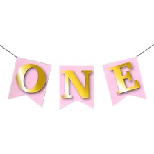 Büyük Banner One Pembe Uzar Yazı