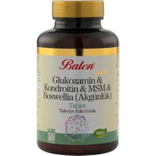 Balen Glukozamin & Kondroitin & Msm & Boswellia 120 Tablet