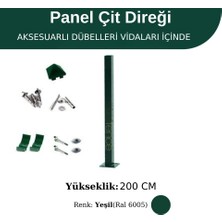 Profil Direk 200 cm - Çim Çit Direği Panel Çit Direği 2 Adet