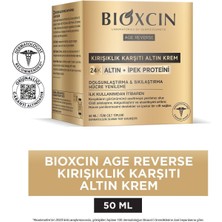 Bioxcin Age Reverse Kırışıklık Karşıtı Krem 50 ml Tüm Cilt Tipleri İçin 24K Altın ve İpek Proteini Etkisi