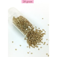 Kesme Cam Boncuk 2mm - 20 Gram - Gold -BNC308