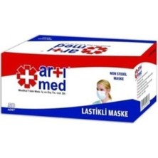 Artımed 3 Katlı Full Ultrasonik Cerrahi Maske Telli 50'li (Üts Kayıtlı)