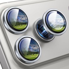 Iphone 17 Pro Max Uyumlu Safir Lens Koruyucu Su Geçirmez Iz Bırakmaz Kamera Koruyucu