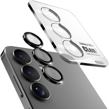 Samsung Galaxy S25 Plus Uyumlu Anti-Reflective Safir Lens Koruyucu Parlamaz Leke Tutmaz Kamera Koruyucu