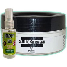 Kas Bel Iskelet Sızıları Için Sülük Merhemi Bakım Kremi 50 Ml+30 ml Çörek Otu Yağ ile