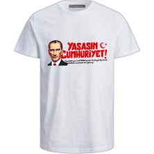 Yaşasın Cumhuriyet Baskılı Pamuklu Çocuk T-Shirt