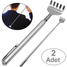 Iki Adet Teleskobik Sırt Kaşıyıcı, Metal, 51 Cm, Pratik Sırt Kaşıma Aparatı