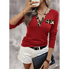 Arben Boutique Kadın Uzun Kollu V Yakalı Kaşkorse Bluz