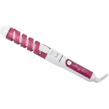 25W Pembe Bukle Saç Şekillendirici, Parlak ve Kullanışlı Saç Kıvırma Aleti