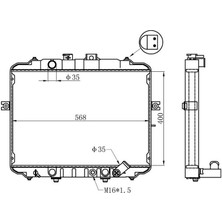 Orıs BHY051022 - Radyatör Brazing H100 93 Ac Klimasız Mek 400×568X26