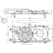 Orıs FFI116000 - Fan Motoru Davlumbazlı Fıat Doblo 1.3 Mjet 03 1.9jtd 01 Euro Iıı Tek Motorlu Klimasız