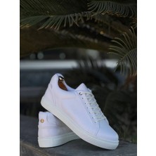 Kb-Bx1  Kuback Beyaz Cilt Yüksek Beyaz Taban Günlük Erkek Ayakkabı