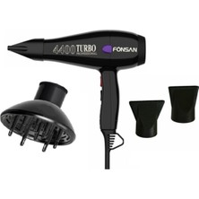 2600W Profesyonel Saç Kurutma Makinesi, Isı Ayarlı Difüzör ve Fön Başlıkları