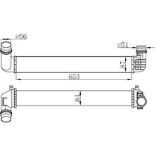 Orıs IRN144084 - Turbo Radyatörü Intercooler Fluence 10 1.5dcı 657×89X85 2 Sıra Alb Sistem