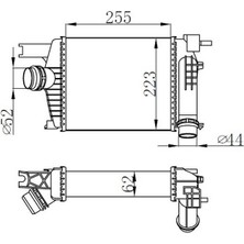Orıs IRN146062 - Turbo Radyatörü Intercooler Clıo Iv 12 Captur 13 Duster 13 0.9tce 1.2tce 1.5dci