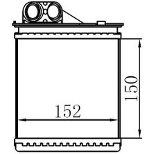 Orıs KDC012032 - x Kalorifer Radyatörü Brazing Logan 05 Duster 10 Sandero 10 150×152X32