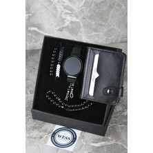 Dokunmatik Erkek Kol Saati Kartlık Tesbih ve Bileklik Seti