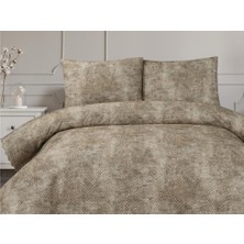 Elissa Çift Kişilik Kadife Yatak Örtüsü Bej