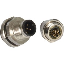 Zhong M12-5B3 ,M12/5-PIN Makine Tip Erkek Konnektör