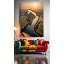 Özkacar Group Mısır Piramitleri V23 Ev Duvar Salon Güzellik Salonu Ofis Dükkan Dekarasyon Kanvas Tablo