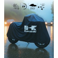 Kawasaki Versys 1000 S Motor Branda Siyah Su Geçirmez Logolu Motosiklet Brandası