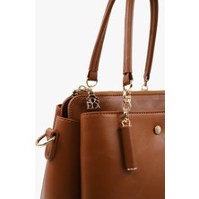 Kadın Omuz ve Kol Çanta 67-8103 Taba