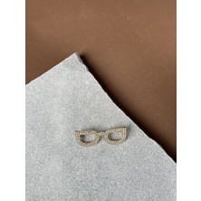 Taşlı Gözlük Broş