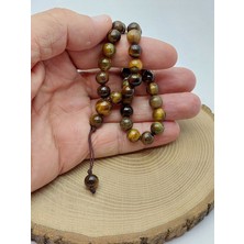 Kaplan Gözü Taşı 33LÜK Özel Tasarım Tesbih 8mm (1917)